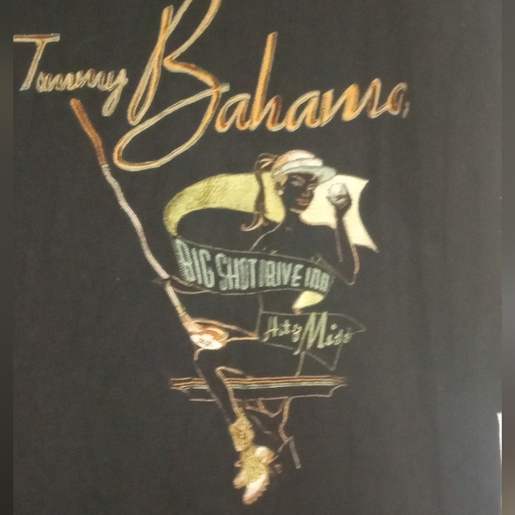 Vintage Tommy Bahama Black Polo Style shirt Sz XL Long - Picture 7 of 9